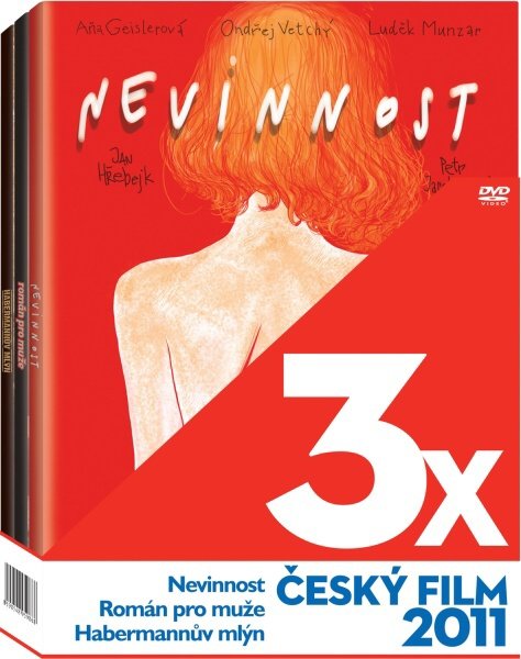 3x Český film 2011 (Nevinnost, Román pro muže, Habermannův mlýn) -3xDVD