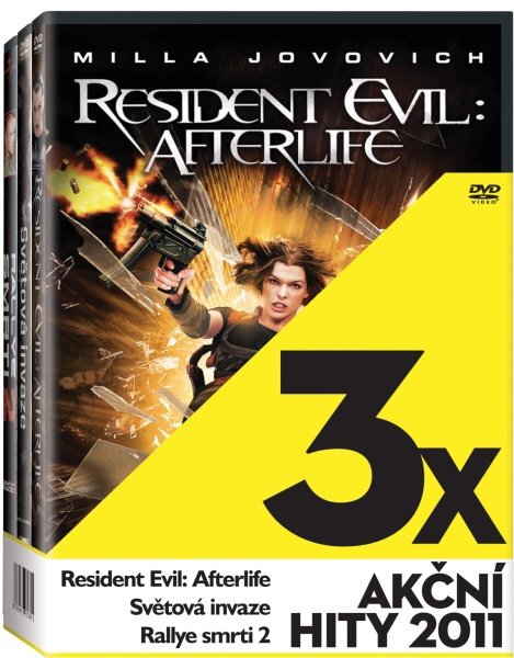 Akční hity 2011 kolekce (Resident Evil: Afterlife, Světová invaze, Rallye smrti 2) (3 DVD)