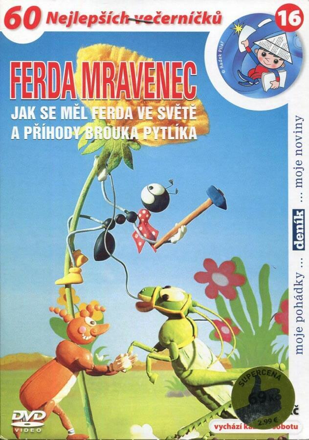 Levně Ferda Mravenec - Jak se měl Ferda ve světě a Příhody brouka Pytlíka (loutkový) (DVD) (papírový obal)
