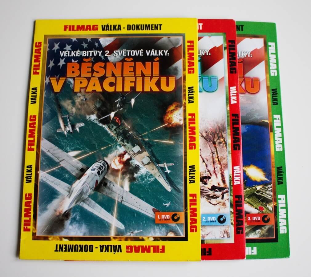 Levně Velké bitvy 2. světové války: Běsnění v Pacifiku 1-3 - kolekce (3 DVD) (papírový obal)