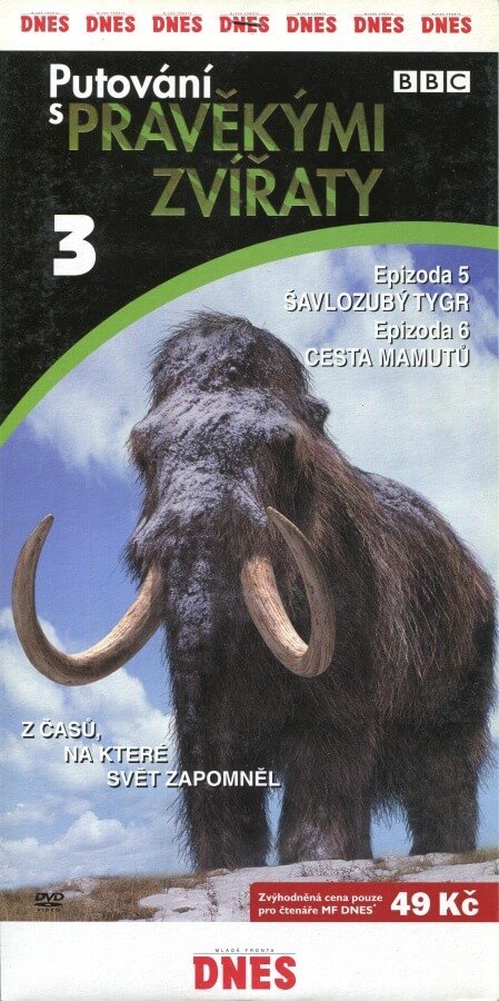 Levně Putování s pravěkými zvířaty 3 (DVD) (papírový obal) - BBC