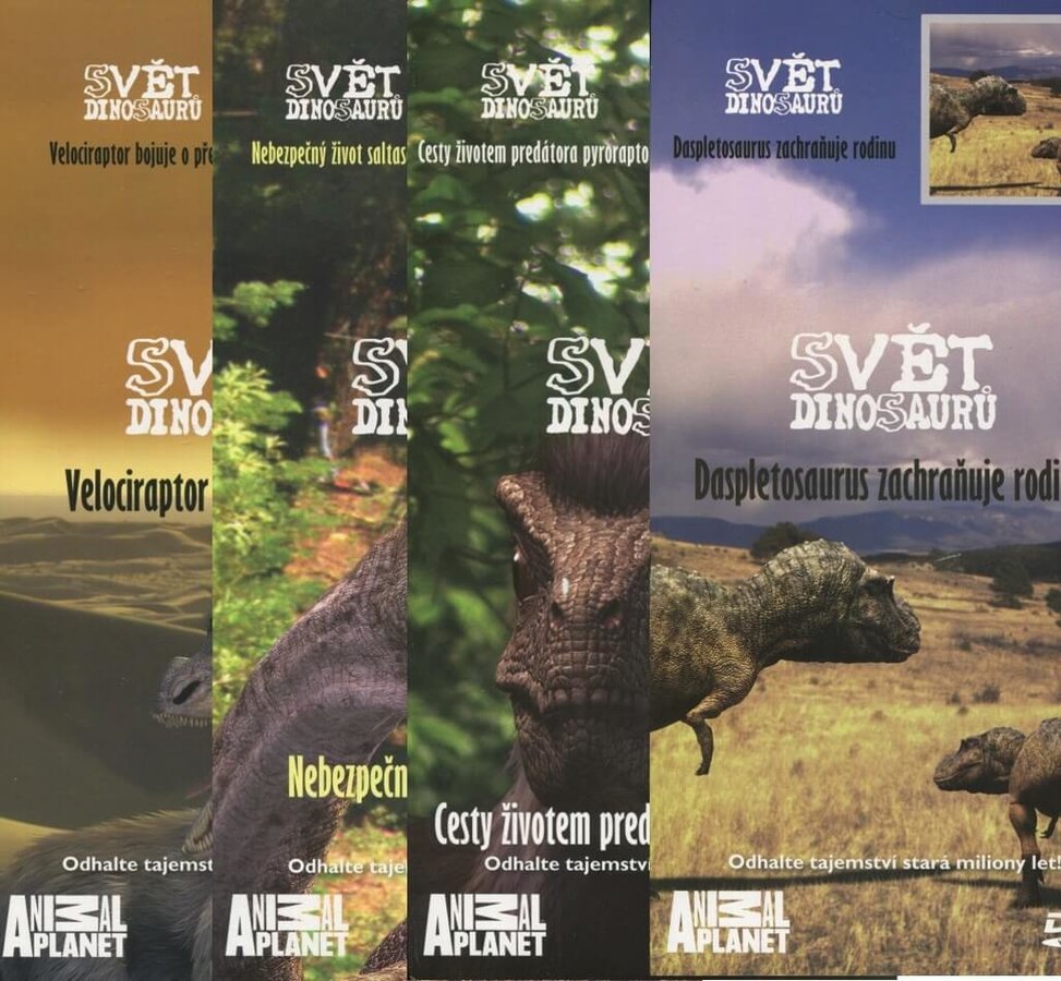 Levně Svět Dinosaurů 1-4 - kolekce (4 DVD) (papírový obal)