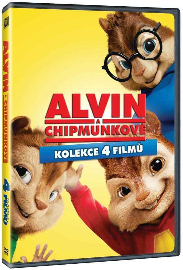 Levně Alvin a Chipmunkové 1-4 - kolekce (4 DVD)