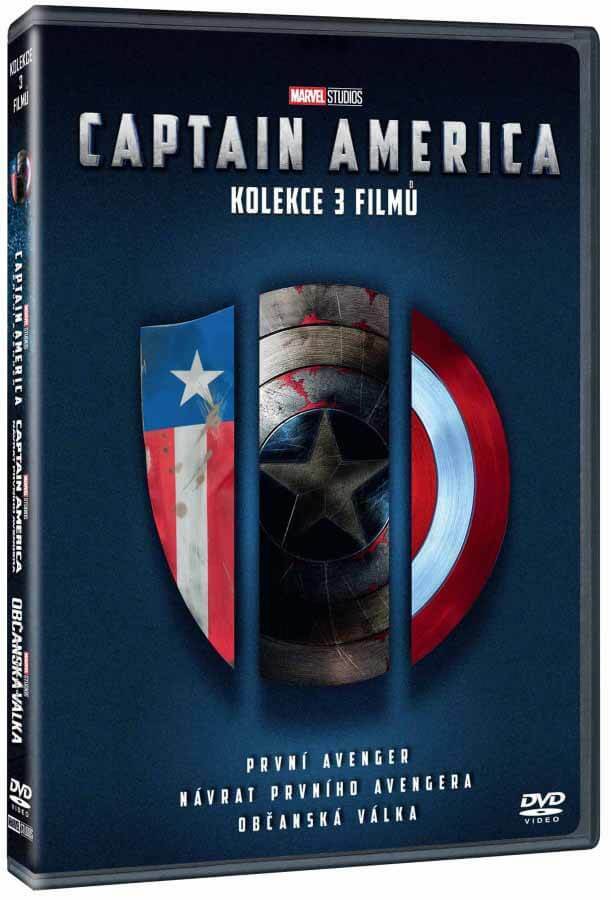 Levně Captain America Trilogie - kolekce (3 DVD)