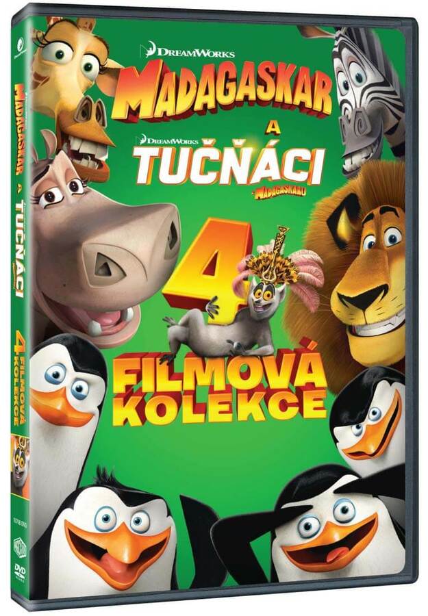 Madagaskar 1-3 + Tučňáci z Madagaskaru kolekce (4 DVD)