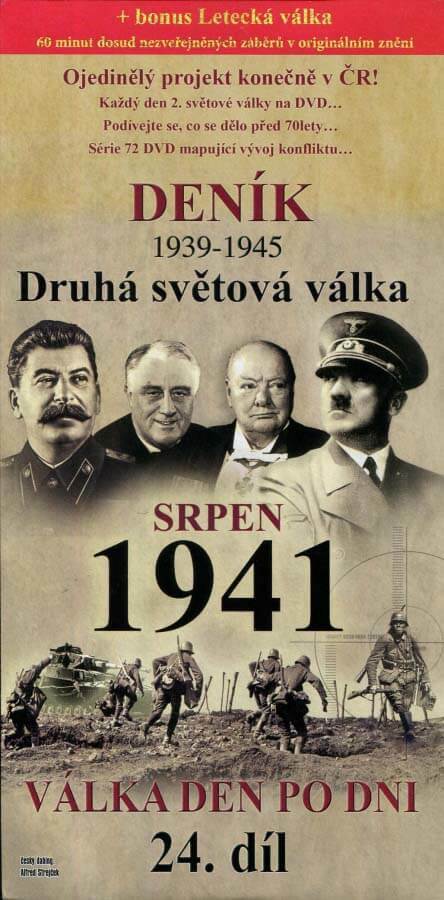 Levně Deník 2. světové války (24. díl) - srpen 1941 (DVD) (papírový obal)