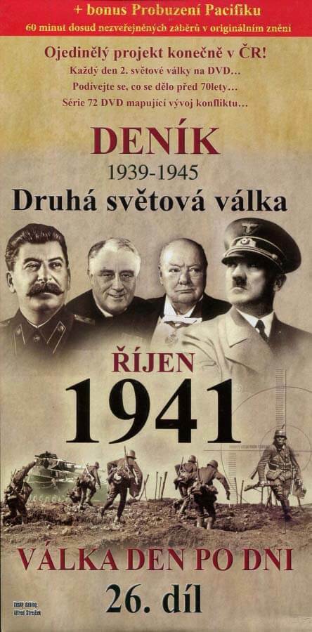 Levně Deník 2. světové války (26. díl) - říjen 1941 (DVD) (papírový obal)