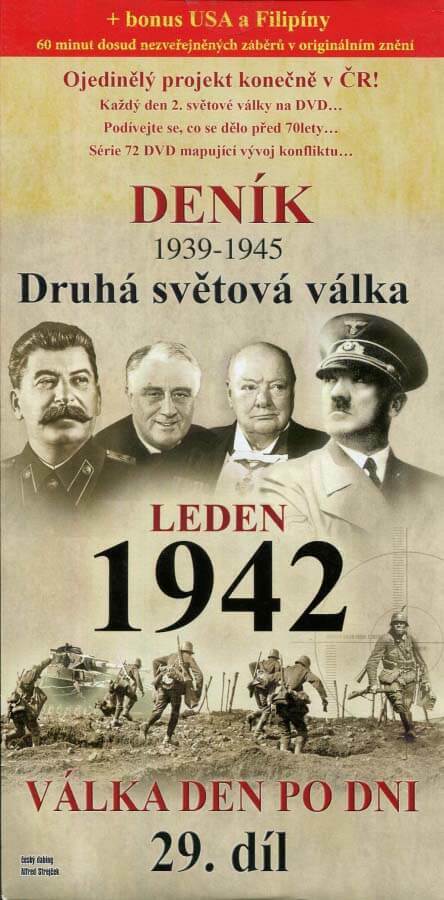 Levně Deník 2. světové války (29. díl) - leden 1942 (DVD) (papírový obal)