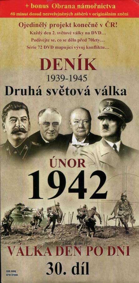 Levně Deník 2. světové války (30. díl) - únor 1942 (DVD) (papírový obal)