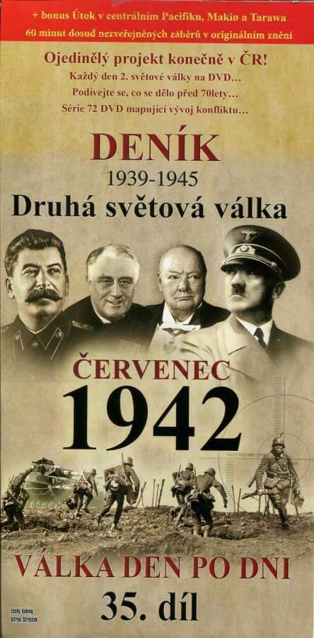 Levně Deník 2. světové války (35. díl) - červenec 1942 (DVD) (papírový obal)