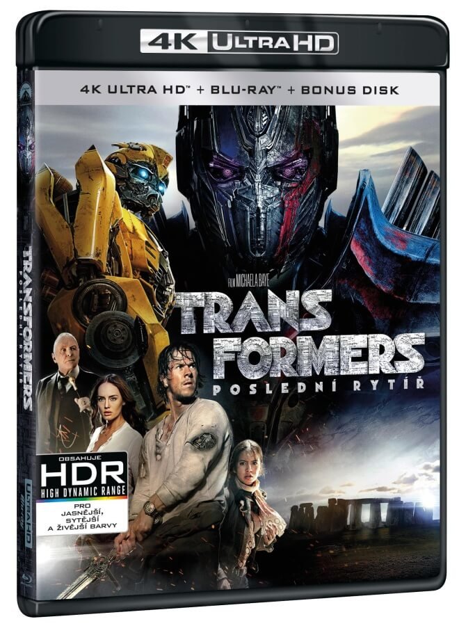 Levně Transformers 5: Poslední rytíř (4K UHD + 2 BLU-RAY) (3 disky BLU-RAY)