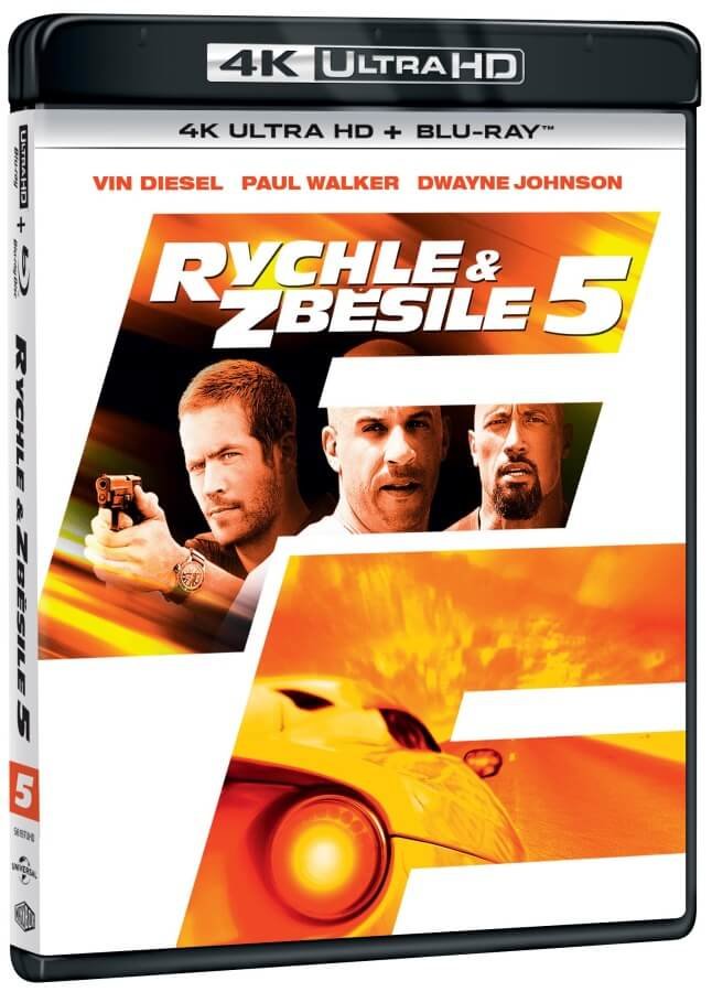 Levně Rychle a zběsile 5 (4K ULTRA HD+BLU-RAY) (2 BLU-RAY)