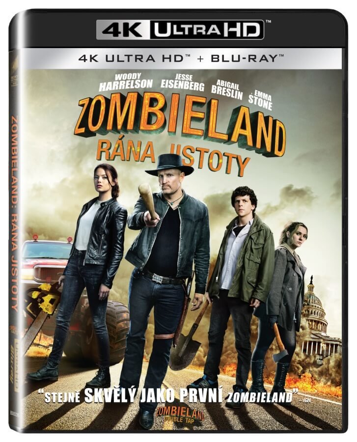 Zombieland 2: Rána jistoty (4K ULTRA HD + BLU-RAY) (2 BLU-RAY)
