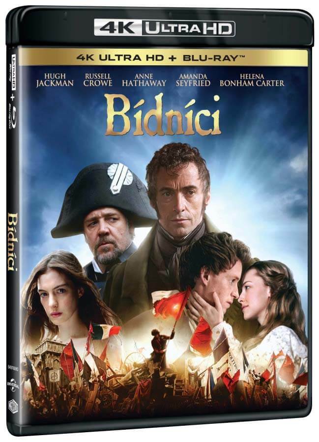 Levně Bídníci (4K ULTRA HD + BLU-RAY) (2 BLU-RAY) - muzikál