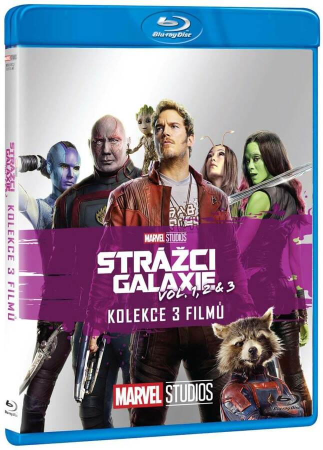 Levně Strážci Galaxie kolekce 1-3 (3 BLU-RAY)