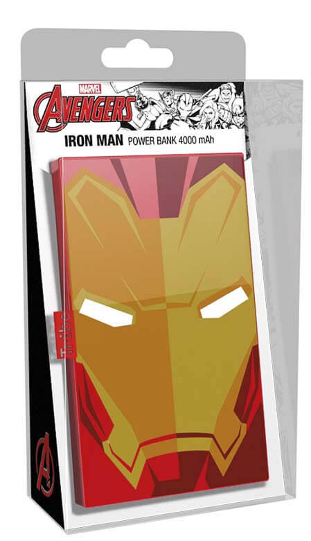 Powerbanka Iron Man s LED logem 6000 mAh