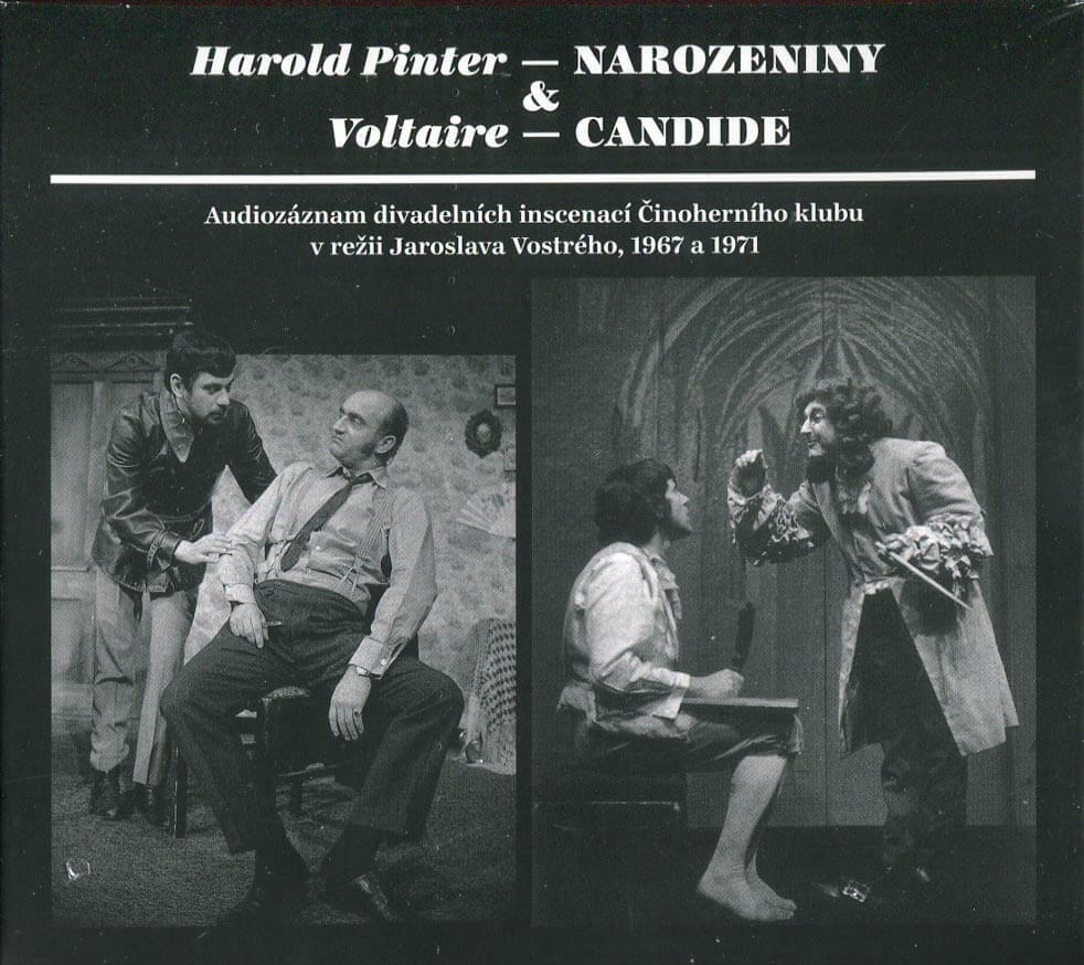 Levně Činoherní klub, Harold Pinter, Voltaire - NAROZENINY / CANDIDE (4 CD)