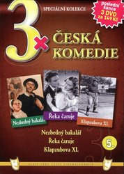 3xČeská komedie 5 (Nezbedný bakalář / Řeka čaruje / Klapzubova XI.) - 3DVD